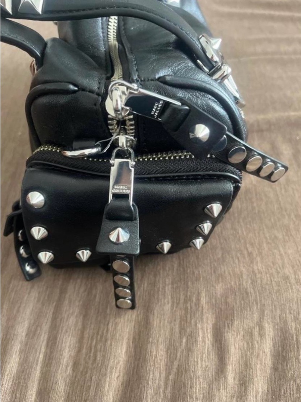 Marc Jacobs Studded Mini Black Satchel - Picture 4 of 8